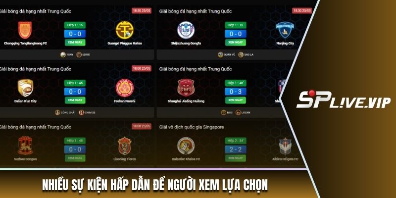 Nhiều sự kiện hấp dẫn để người xem lựa chọn